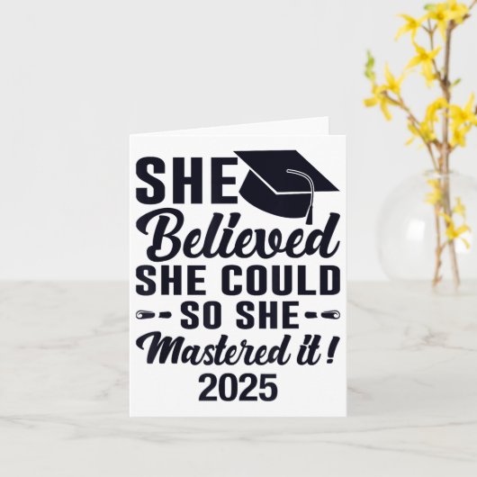 Master IT 2025 Masters Degree Afstuderen Afgestude Kaart (Gele Bloem)