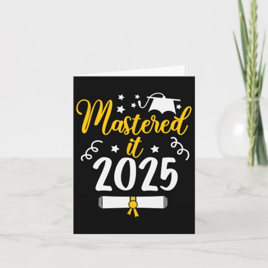 Master IT CL van 2025 Master Degree PhD Gifts Gra Kaart (Voorkant)