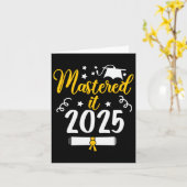 Master IT CL van 2025 Master Degree PhD Gifts Gra Kaart (Gele Bloem)