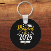 Master IT CL van 2025 Master Degree PhD Gifts Gra Sleutelhanger (Voorkant)