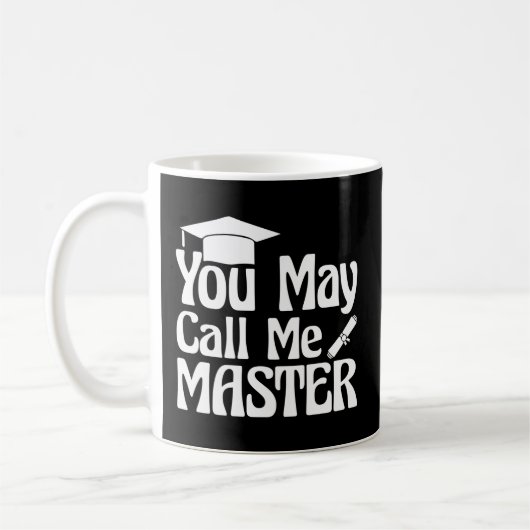 Master IT Masters Degree Afstuderen voor hem en ha Koffiemok (Links)