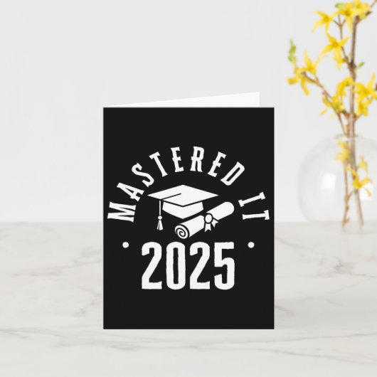 Master IT Masters Degree Afstuderen voor mannen Vr Kaart (Gele Bloem)