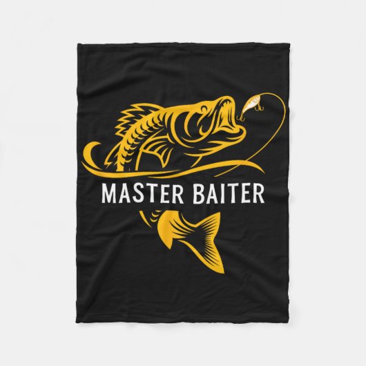 Master Iter - Funny Fishing  Fleece Deken (Voorkant)