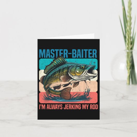 Master-iter Ik ben altijd scheuren mijn staaf grap Kaart (Voorkant)