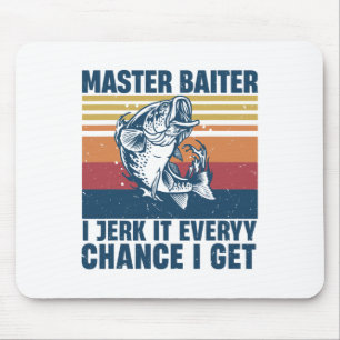 Master Iter Ik Ruk Altijd Mijn Hengel Voor Een Vis Muismat