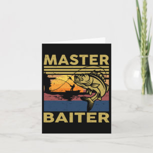Master Iter Vissen-shirt Grappig Opa B Pap Gift Kaart