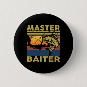 Master Iter Visserij-shirt Funny opa B Vader Cadea Ronde Button 5,7 Cm