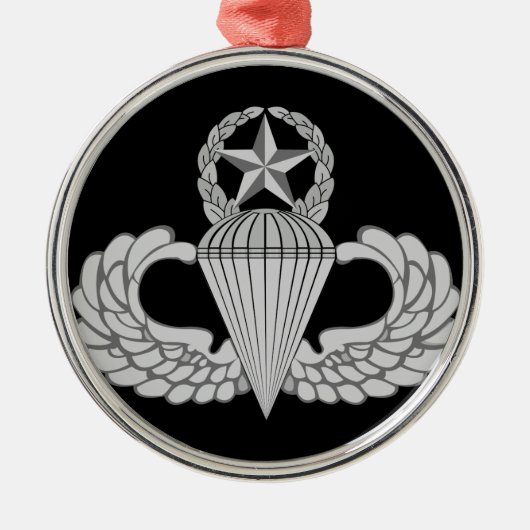 Master Jump/Parachutist Wings Metalen Ornament (Voorkant)