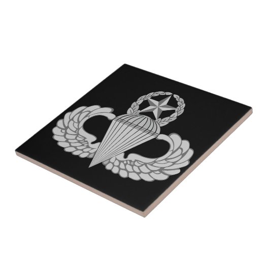 Master Jump/Parachutist Wings Tegeltje (Zijkant)