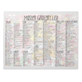 Master Kruidenier Lijst Pad Notitieblok (Voorkant)