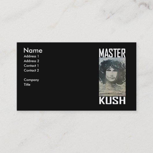 MASTER KUSH VISITEKAARTJE (Voorkant)