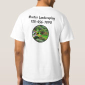Master Landscaping Medewerker Werk Shirten T-shirt (Achterkant)
