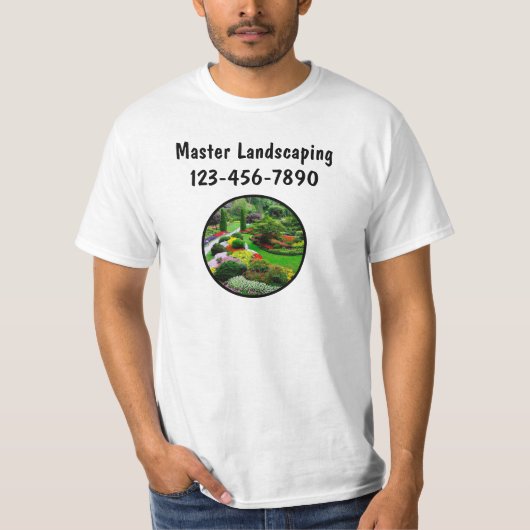 Master Landscaping Medewerker Werk Shirten T-shirt (Voorkant)