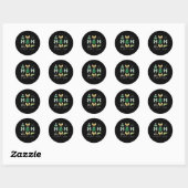 Master Lets Partee Golftoernooi Coquette Bow Wo Ronde Sticker (Vel)