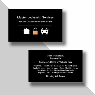 Master Locksmith Professional-Visitekaartjes Visitekaartje