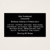 Master Locksmith Professional-Visitekaartjes Visitekaartje (Achterkant)