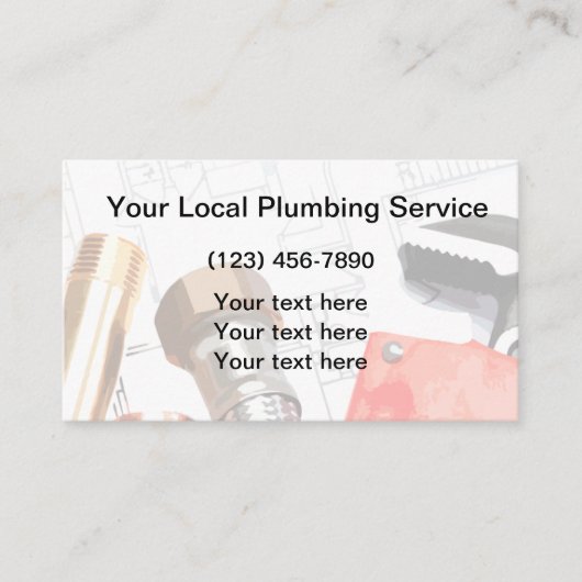 Master Loodgieter Visitekaartjes (Voorkant)