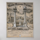 Master Mason Diploma Poster (Voorkant)