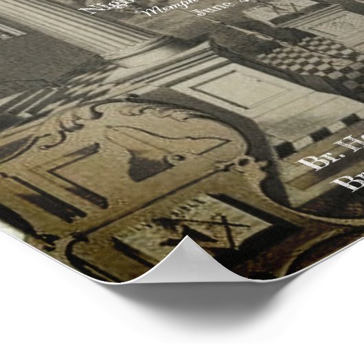 Master Mason Diploma Poster (Hoek)