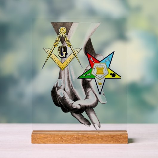 Master Mason / Eastern Star Acryl Bord (Neutraal)