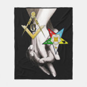 Master Mason / Eastern Star Fleece Deken (Voorkant)