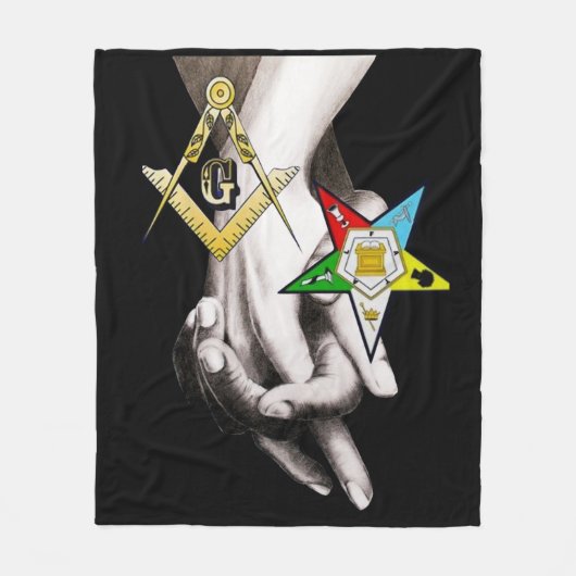 Master Mason / Eastern Star Fleece Deken (Voorkant)