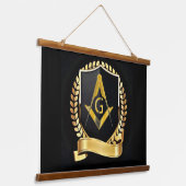 Master Mason/Eastern Star Hangend Wandkleed (Gebogen)