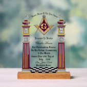 Master Masons of the year Award Acryl Bord (Neutraal)