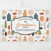 Master Meal Maker  Voedselcontainer Etiket (Enkel label)