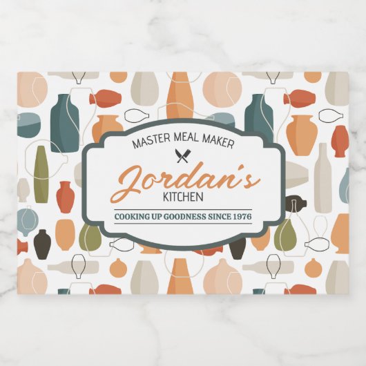 Master Meal Maker  Voedselcontainer Etiket (Enkel label)