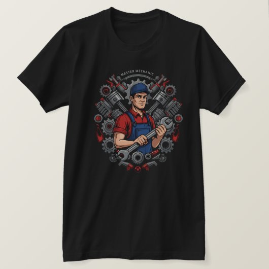 Master Mechanic T-shirt (Design voorkant)