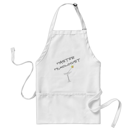 Master Mixoloog Apron Standaard Schort (Voorkant)