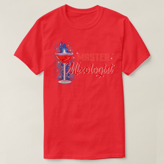 Master Mixoloog I Funny Bartender Barkeeper 2 T-shirt (Design voorkant)
