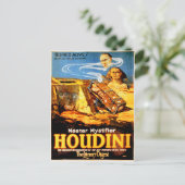 Master mystifier Houdini Rare  Briefkaart (Staand voorkant)