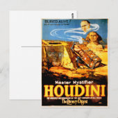 Master mystifier Houdini Rare  Briefkaart (Voorkant / Achterkant)