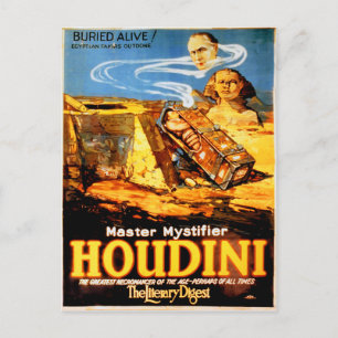 Master mystifier Houdini Rare  Briefkaart