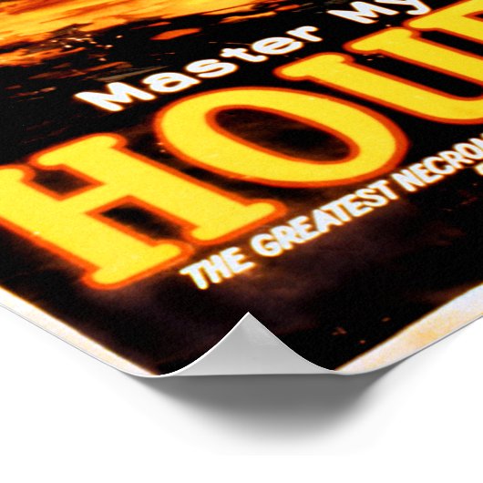 Master mystifier Houdini Rare  Poster (Hoek)