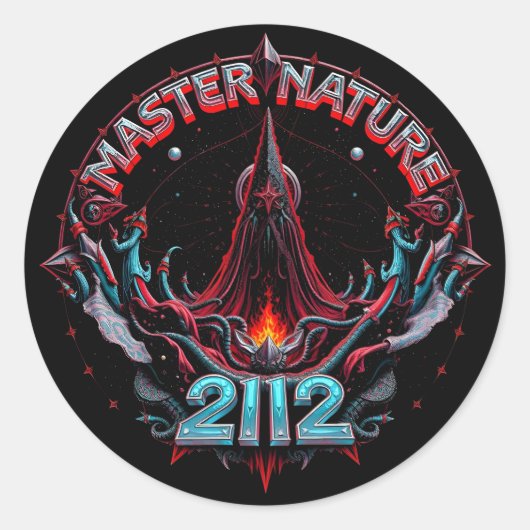 Master Nature 2112 Space Trippin' Stickers (Voorkant)