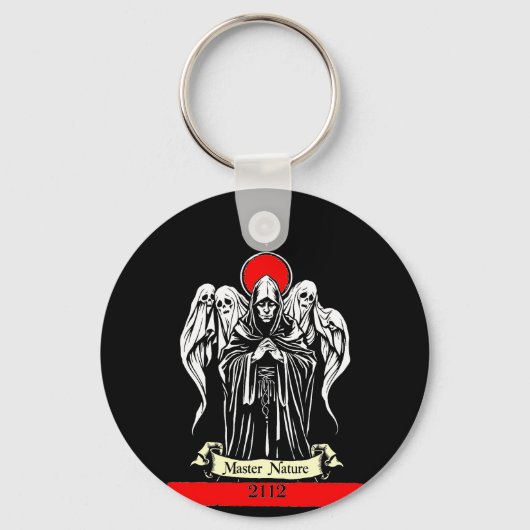 Master Natuur 2112 Logo en Tarot Kaart Sleutelhang Sleutelhanger (Achterkant)