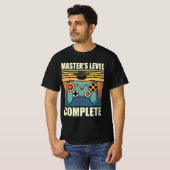 Master niveau voltooid, Masterdiploma, Master T-shirt (Voorkant volledig)