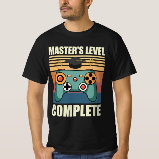 Master niveau voltooid, Masterdiploma, Master T-shirt (Voorkant)
