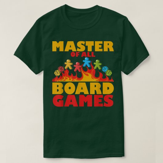 master of all board games game night Outfit T-shirt (Design voorkant)