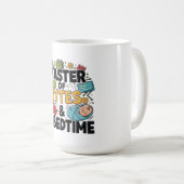 Master of Bytes en SlaapTijd Papa T-Shirt Koffiemok (Voorkant rechts)