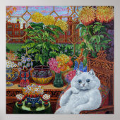 "Master of Cat College" van Louis Wain Poster (Voorkant)