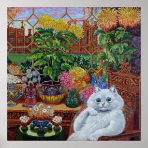 "Master of Cat College" van Louis Wain Poster