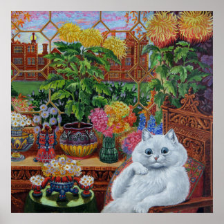 "Master of Cat College" van Louis Wain Poster