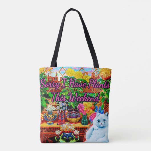 Master of Cat College van Louis Wain Tote Bag (Achterkant)