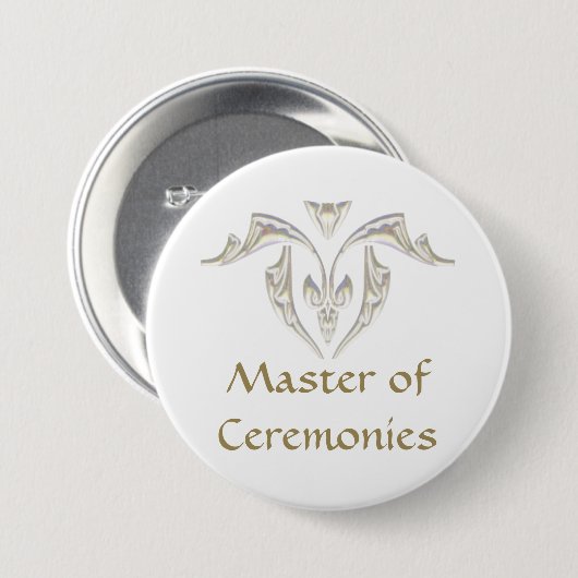 Master of Ceremonies - MC-Button Ronde Button 7,6 Cm (Voorkant /achterkant)