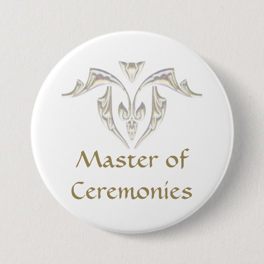 Master of Ceremonies - MC-Button Ronde Button 7,6 Cm (Voorkant)