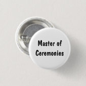 Master of Ceremonies Ronde Button 3,2 Cm (Voorkant /achterkant)